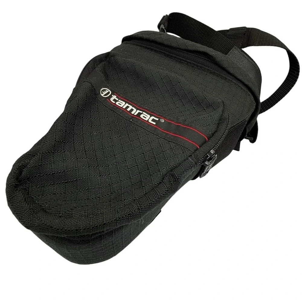 Tamrac Compact Camera Bag Black Red Trim Padded Case for DSLR‎ or Mirrorless